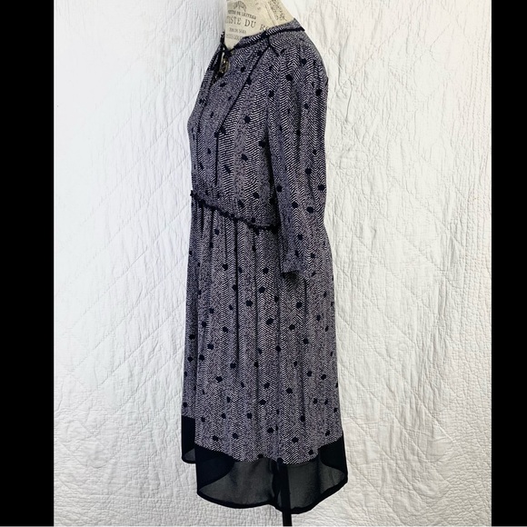 Anthropologie Polka Dot Striped Business Casual Oversize Dress - Picture 3 of 12